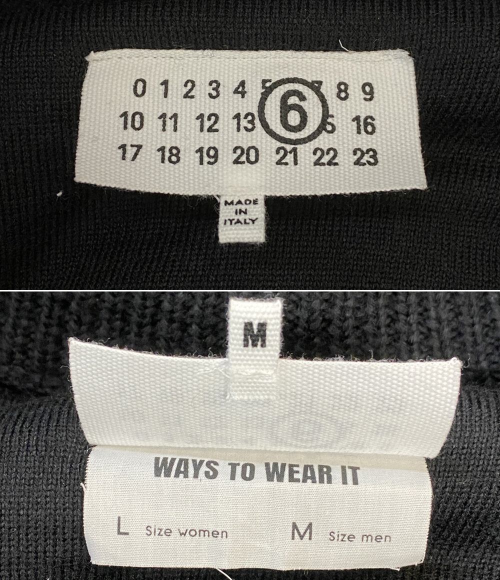 MM6 ドライバーズニット中綿ブルゾン 25AW レディース SIZE M エムエムシックス