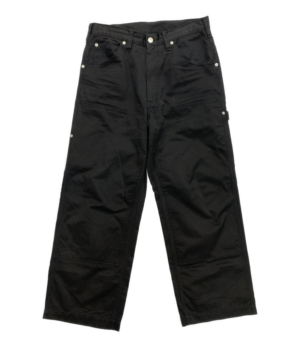 COMME des GARCONS HOMME PLUS パンツ ロゴタブ 製品染めコットン 1タック ワイドパンツ 23SS HK-P022 メンズ SIZE XS コムデギャルソンオムプリュス