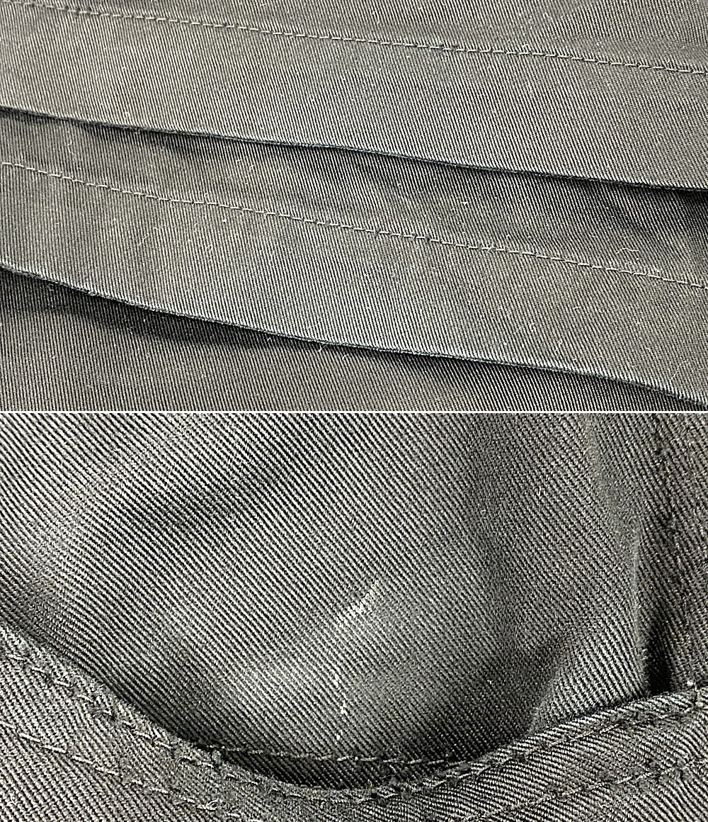 COMME des GARCONS HOMME PLUS パンツ ロゴタブ 製品染めコットン 1タック ワイドパンツ 23SS HK-P022 メンズ SIZE XS コムデギャルソンオムプリュス