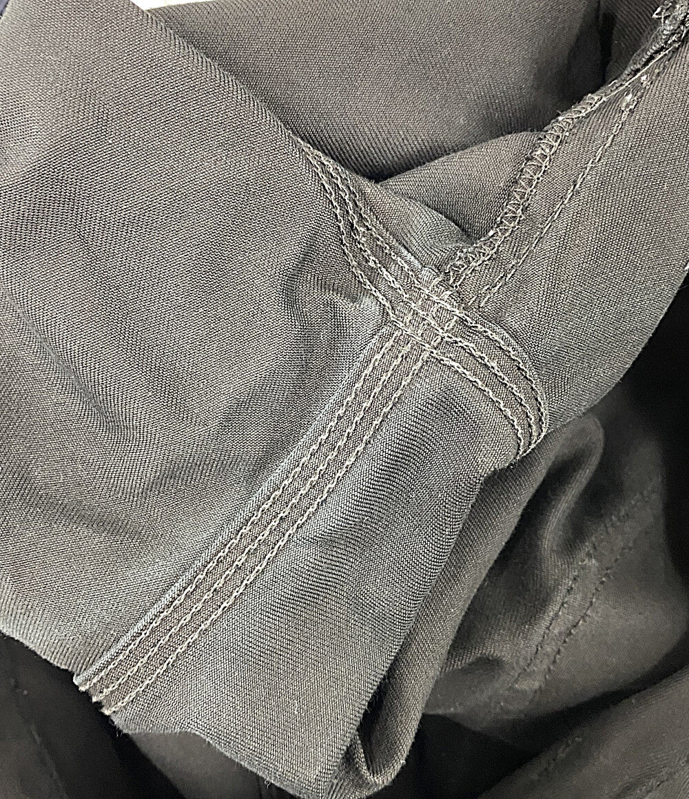 COMME des GARCONS HOMME PLUS パンツ ロゴタブ 製品染めコットン 1タック ワイドパンツ 23SS HK-P022 メンズ SIZE XS コムデギャルソンオムプリュス