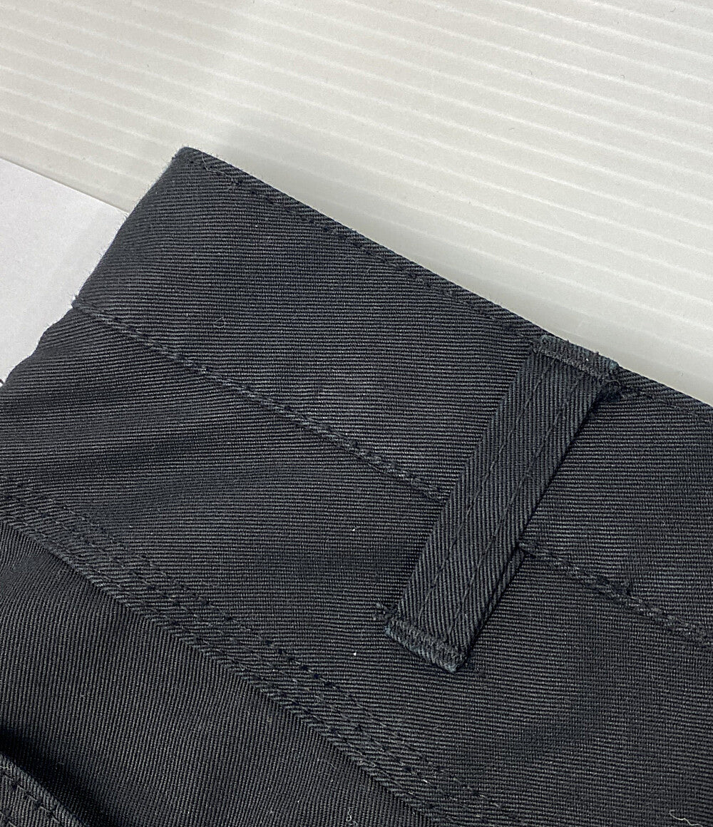 COMME des GARCONS HOMME PLUS パンツ ロゴタブ 製品染めコットン 1タック ワイドパンツ 23SS HK-P022 メンズ SIZE XS コムデギャルソンオムプリュス