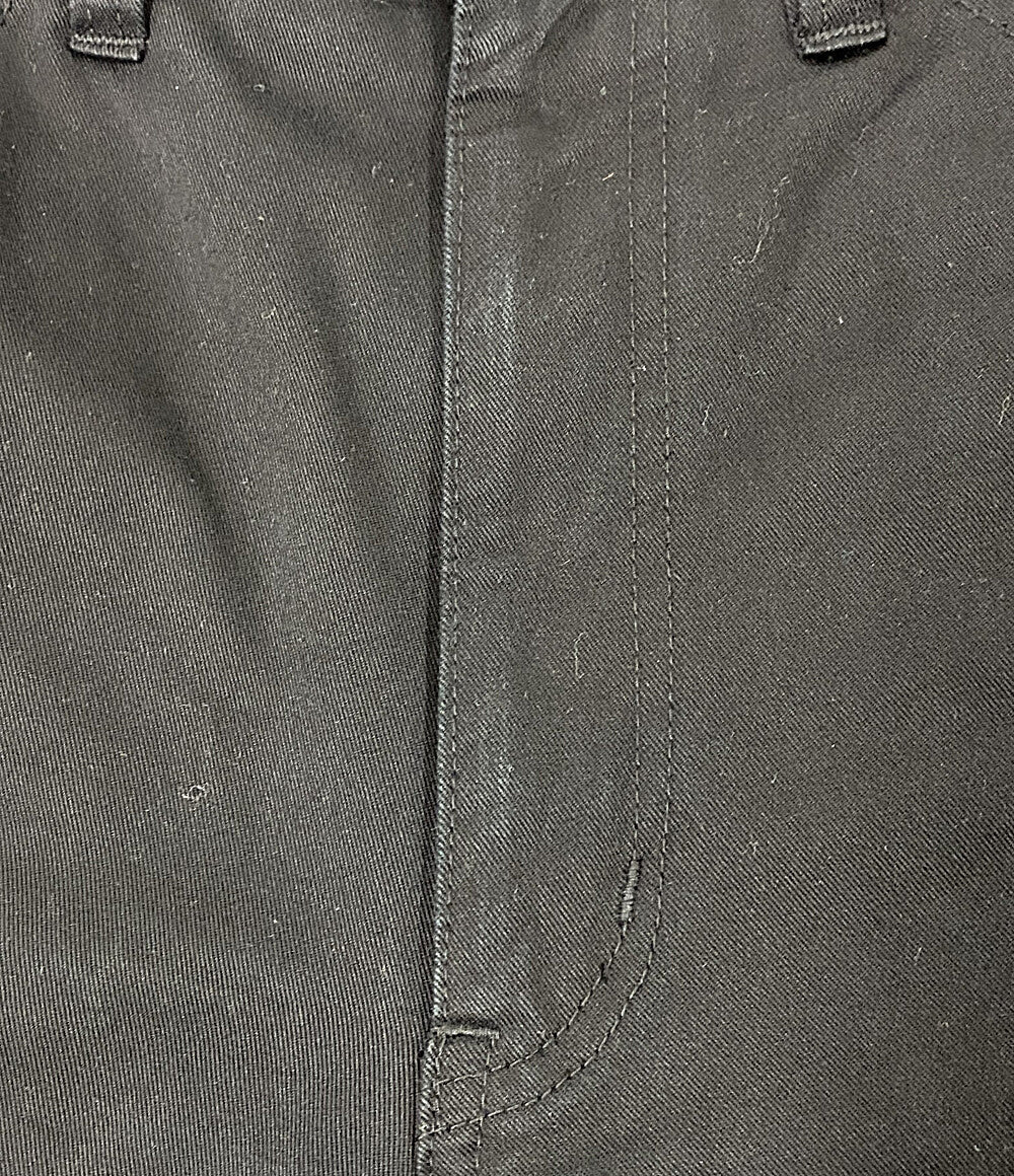 COMME des GARCONS HOMME PLUS パンツ ロゴタブ 製品染めコットン 1タック ワイドパンツ 23SS HK-P022 メンズ SIZE XS コムデギャルソンオムプリュス