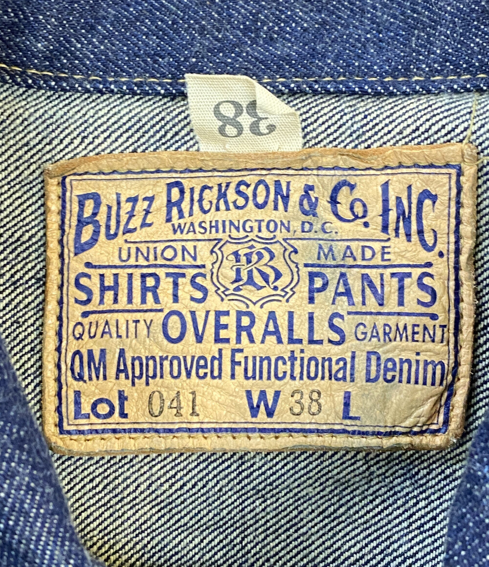 BUZZ RICKSON'S デニムジャケット WORLD WAR II DENIM BLOUSE メンズ SIZE 38 バズリクソンズ