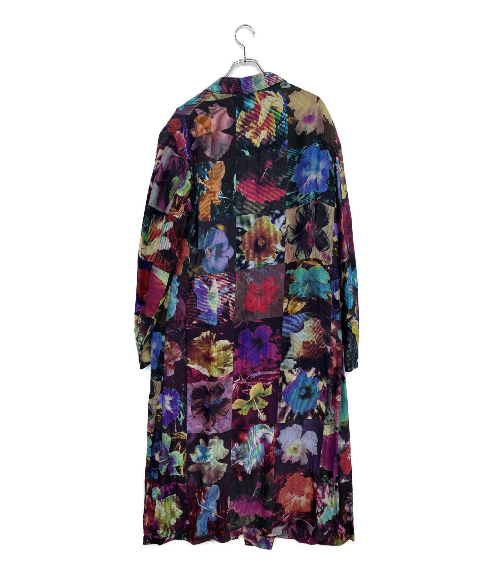 YOHJI YAMAMOTO POUR HOMME コート 花図鑑 シルクロングコート 22SS HG-J52-435 メンズ SIZE 2 ヨウジヤマモトプールオム