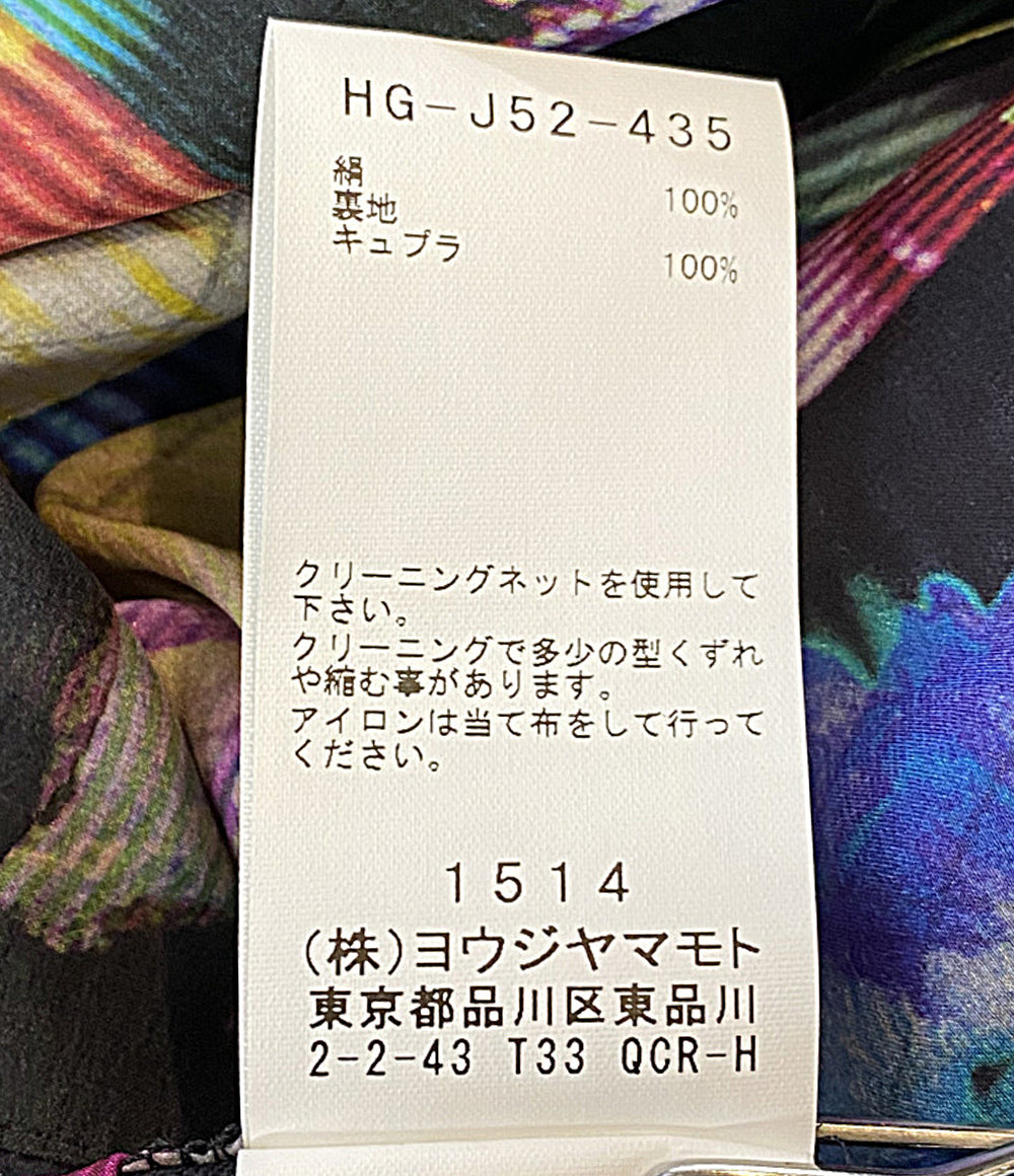 YOHJI YAMAMOTO POUR HOMME コート 花図鑑 シルクロングコート 22SS HG-J52-435 メンズ SIZE 2 ヨウジヤマモトプールオム