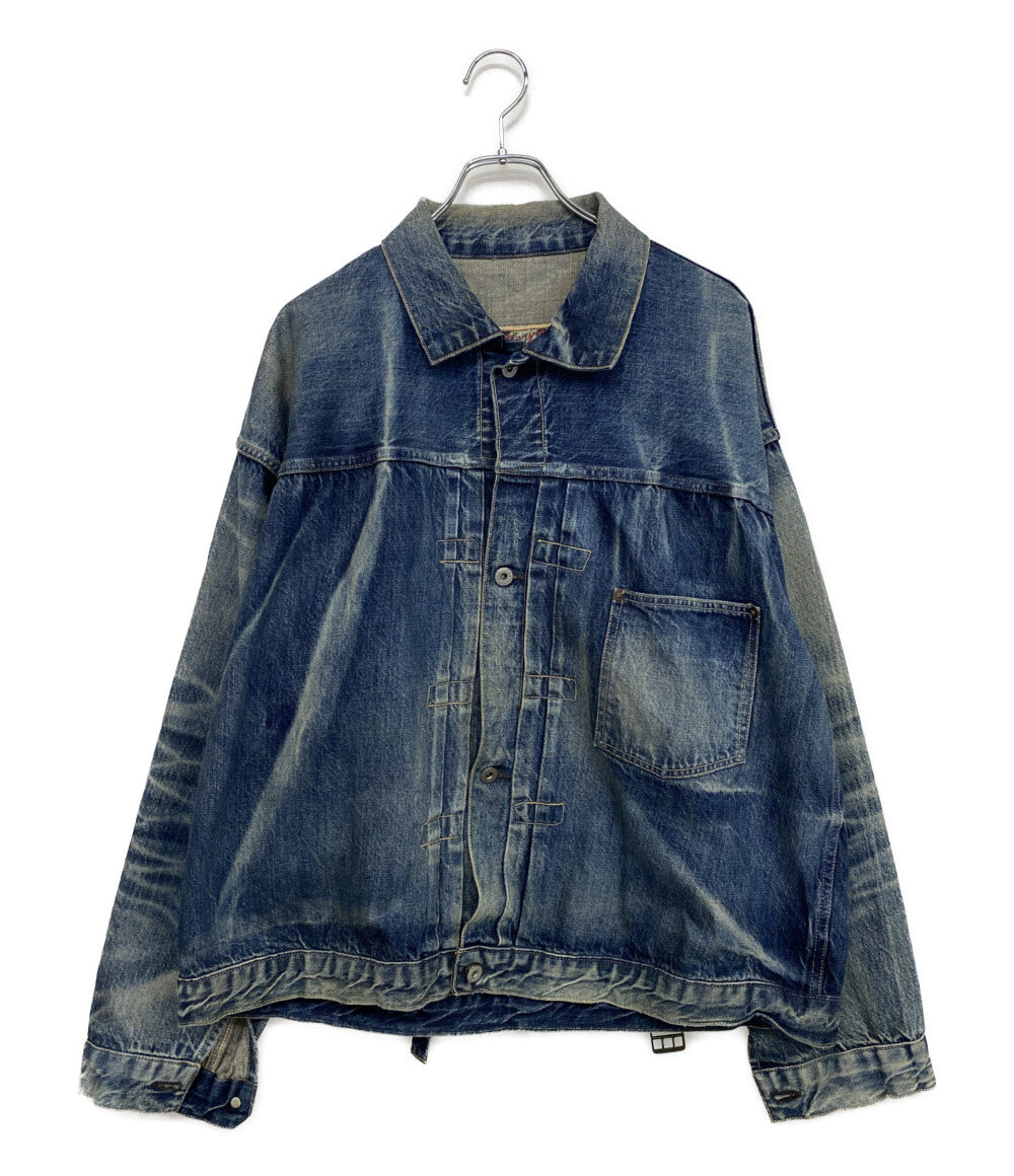 セントマイケル SAINT MICHAEL  25SS  SM-HR8-0000-C39 ヴィンテージ加工デニムジャケット メンズ L SAINT Mxxxxxx デニムジャケット ボタンフライデニムジャケット 25SS