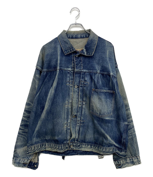 SAINT Mxxxxxx デニムジャケット ボタンフライデニムジャケット 25SS SM-HR8-0000-C39 メンズ SIZE XL セントマイケル