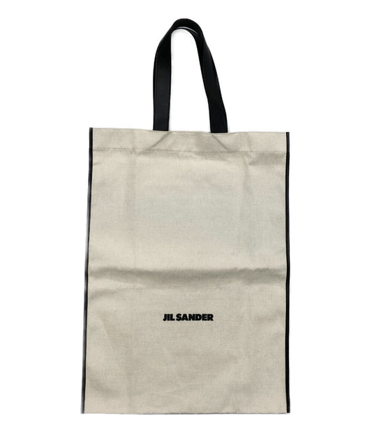 美品 JIL SANDER トートバッグ FLAT SHOPPER アイボリー メンズ ジルサンダー