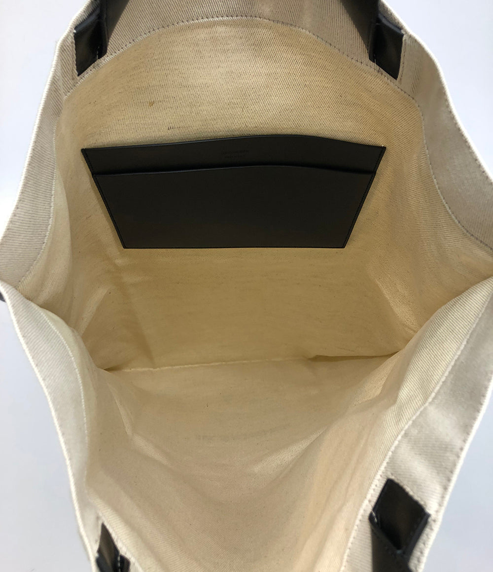美品 JIL SANDER トートバッグ FLAT SHOPPER アイボリー メンズ ジルサンダー