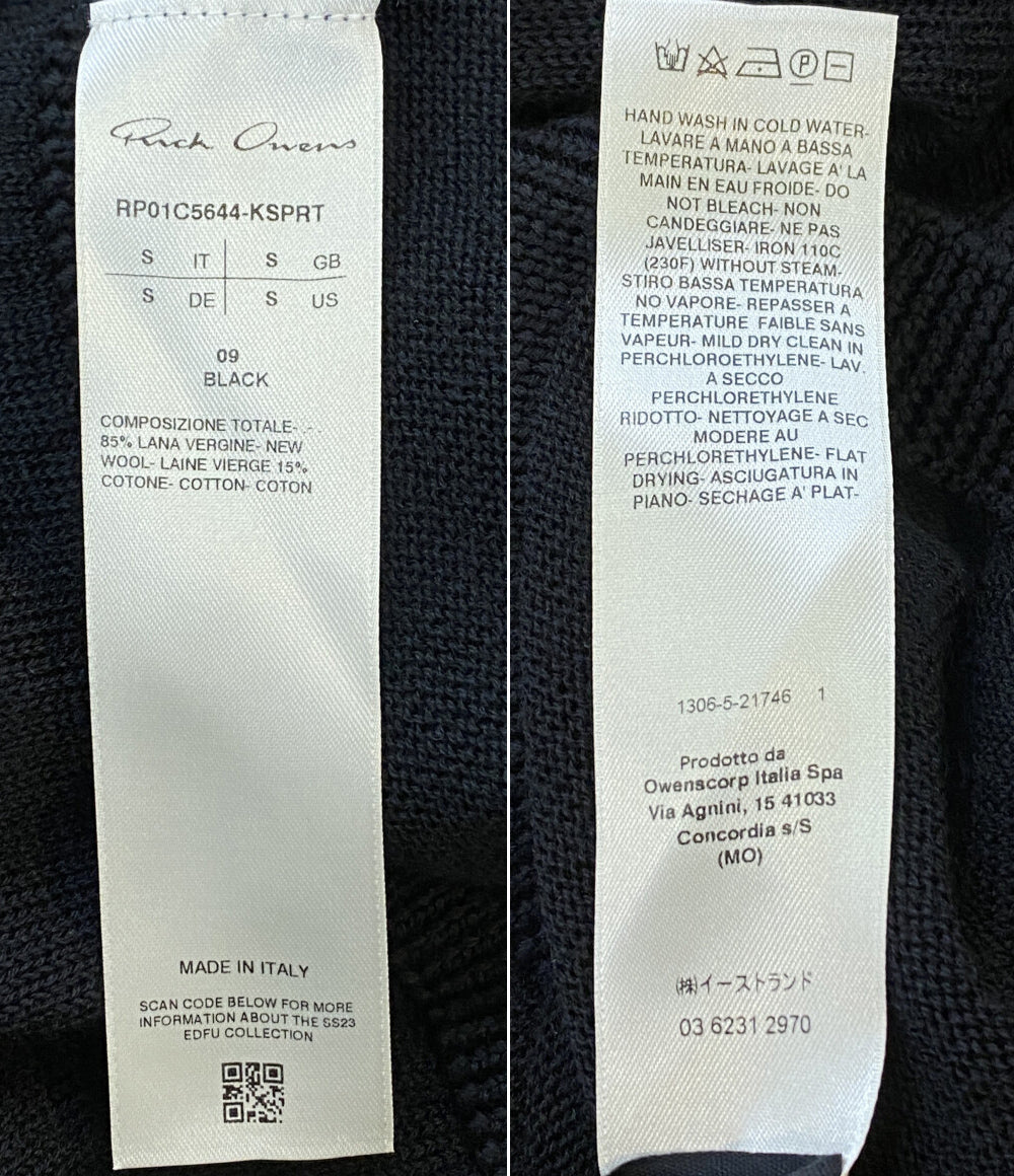 Rick Owens 袖カットオフウールニット 23ss レディース SIZE S リックオウエンス