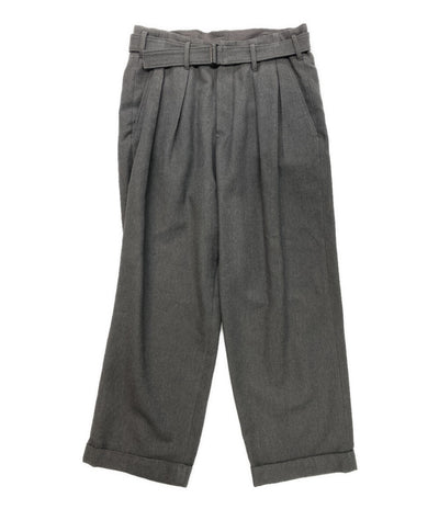 美品 YOHJI YAMAMOTO FEMME パンツ W C TWILL WASHER 2TUCKS PANTS 24AW FO-P03-120 レディース SIZE 1 ヨウジヤマモトファム