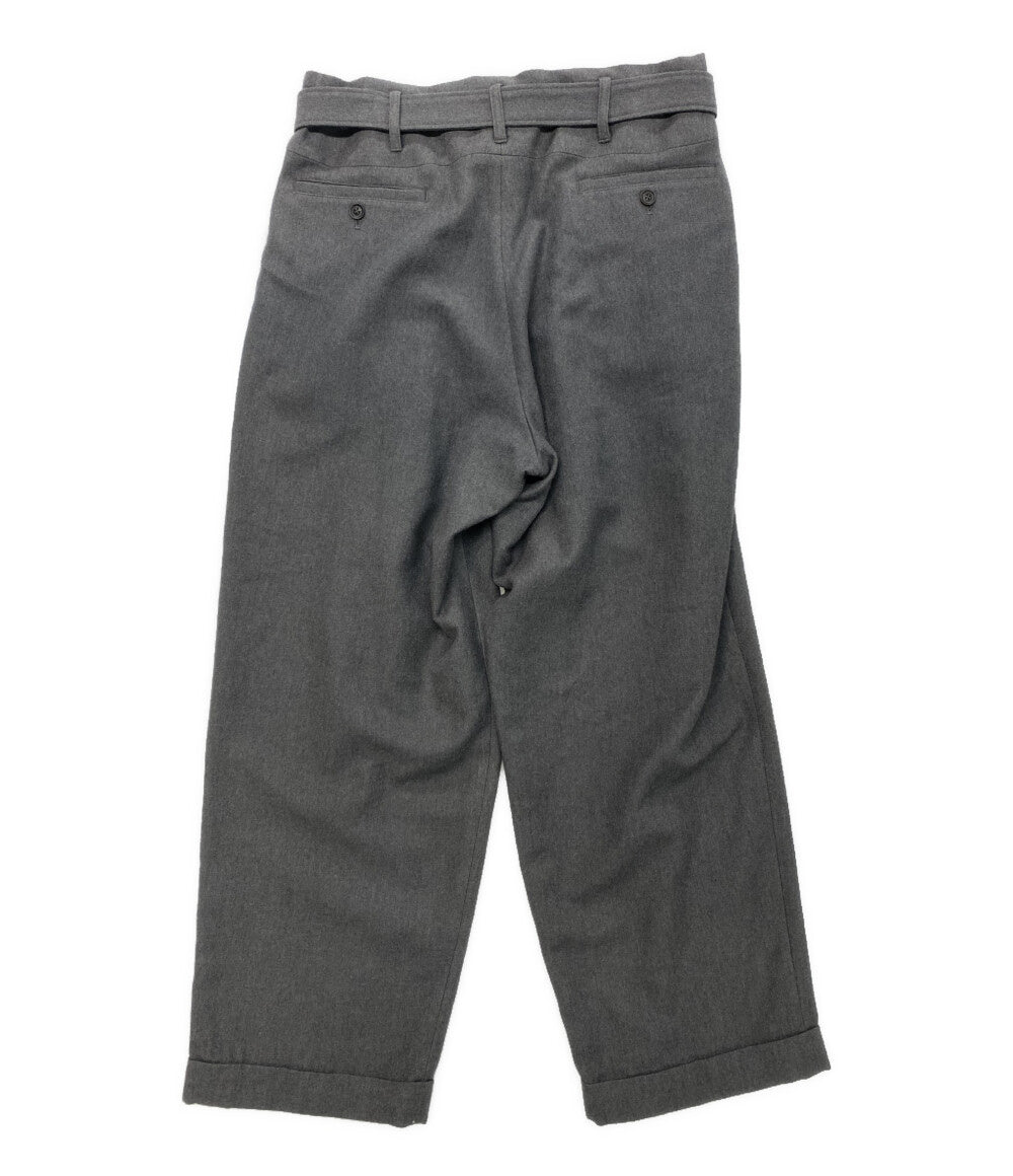 美品 YOHJI YAMAMOTO FEMME パンツ W C TWILL WASHER 2TUCKS PANTS 24AW FO-P03-120 レディース SIZE 1 ヨウジヤマモトファム