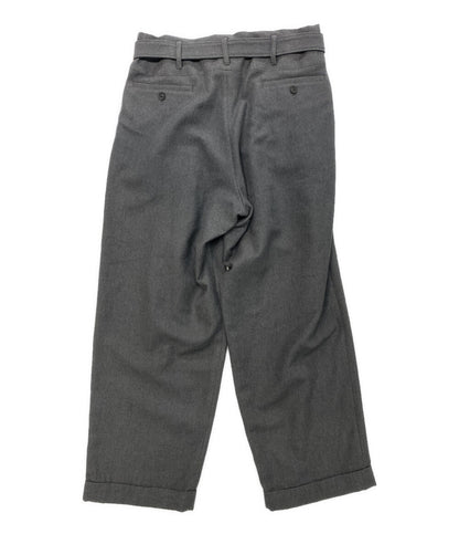 美品 YOHJI YAMAMOTO FEMME パンツ W C TWILL WASHER 2TUCKS PANTS 24AW FO-P03-120 レディース SIZE 1 ヨウジヤマモトファム
