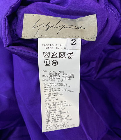 YOHJI YAMAMOTO FEMME コート OVERDYE WOOL VIERA REVERSIBLE COAT 25AW FL-C17-844 レディース SIZE 2 ヨウジヤマモトファム
