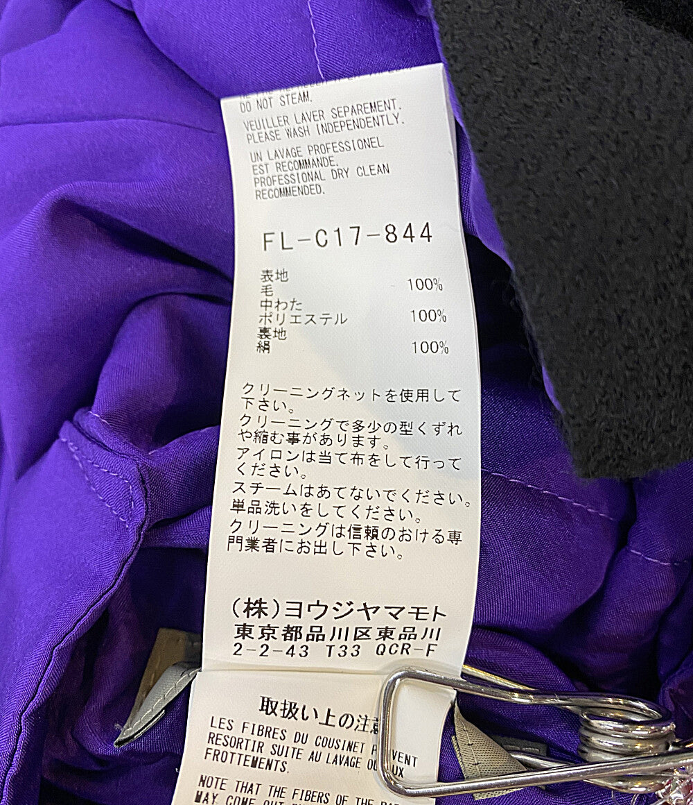 YOHJI YAMAMOTO FEMME コート OVERDYE WOOL VIERA REVERSIBLE COAT 25AW FL-C17-844 レディース SIZE 2 ヨウジヤマモトファム
