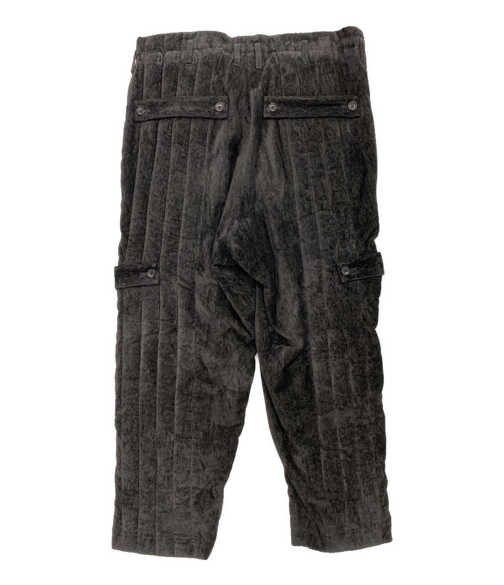 YOHJI YAMAMOTO POUR HOMME パンツ INEN VELVET TAB DETAIL PADDED PANTS 25AW HL-P17-314 メンズ SIZE 2 ヨウジヤマモトプールオム