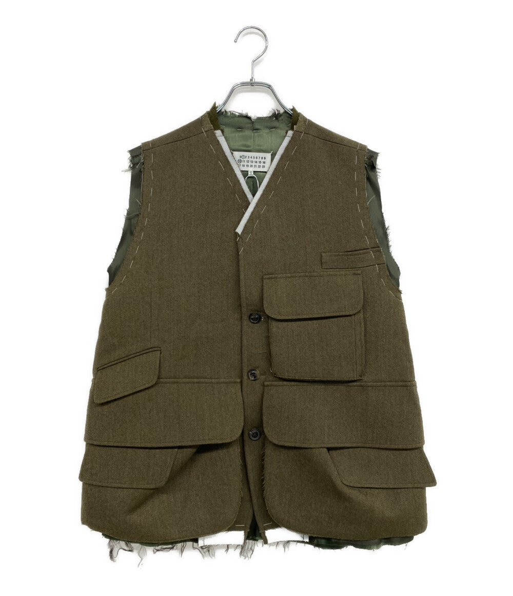 MAISON SPECIAL ツイードベスト フリンジ メゾン スペシャル MAISON SPECIAL ツイードフリンジベスト レディース SIZE FREE (M