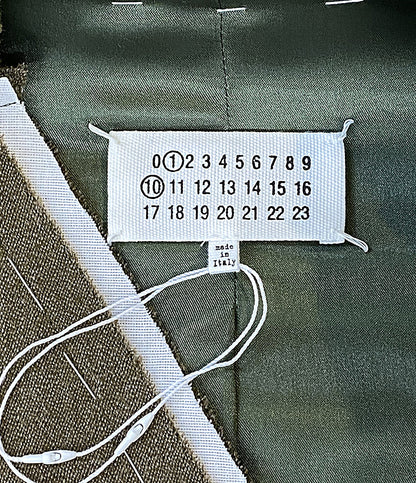 美品 Maison Margiela 1 10 ベスト フリンジ加工 ウールポケットベスト 25SS S50FB0109 メンズ SIZE 46 メゾンマルジェラ