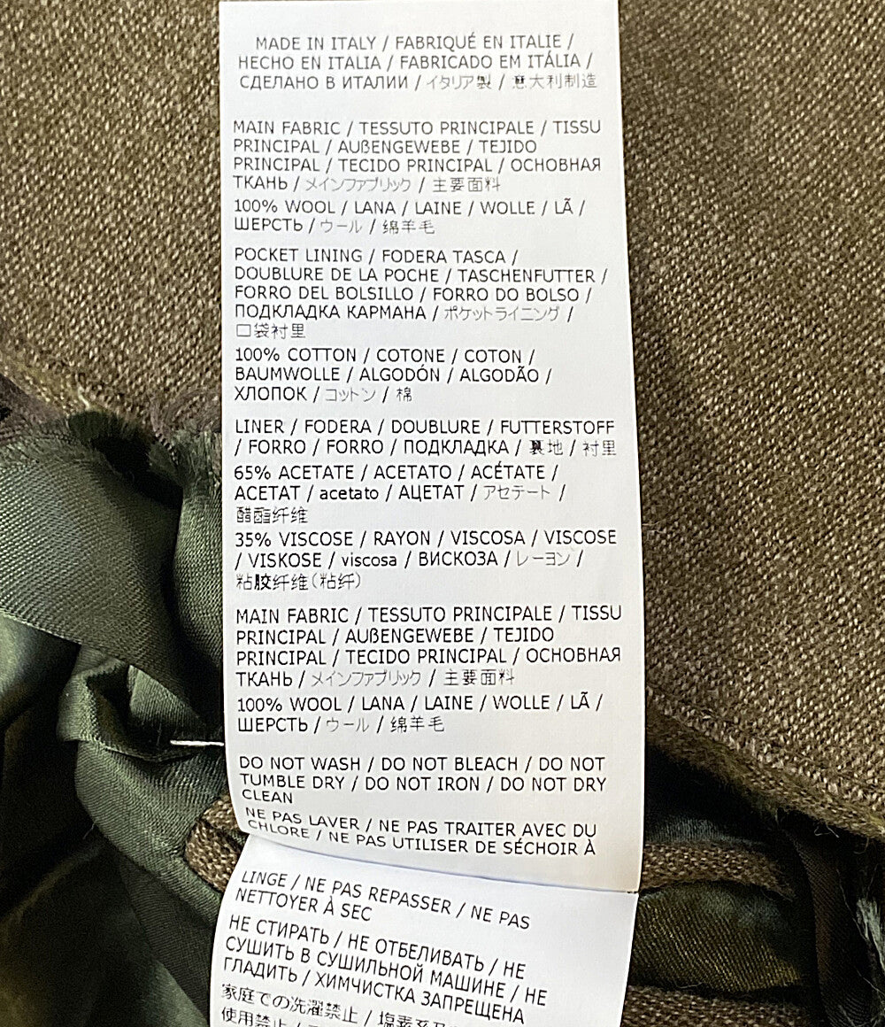 美品 Maison Margiela 1 10 ベスト フリンジ加工 ウールポケットベスト 25SS S50FB0109 メンズ SIZE 46 メゾンマルジェラ