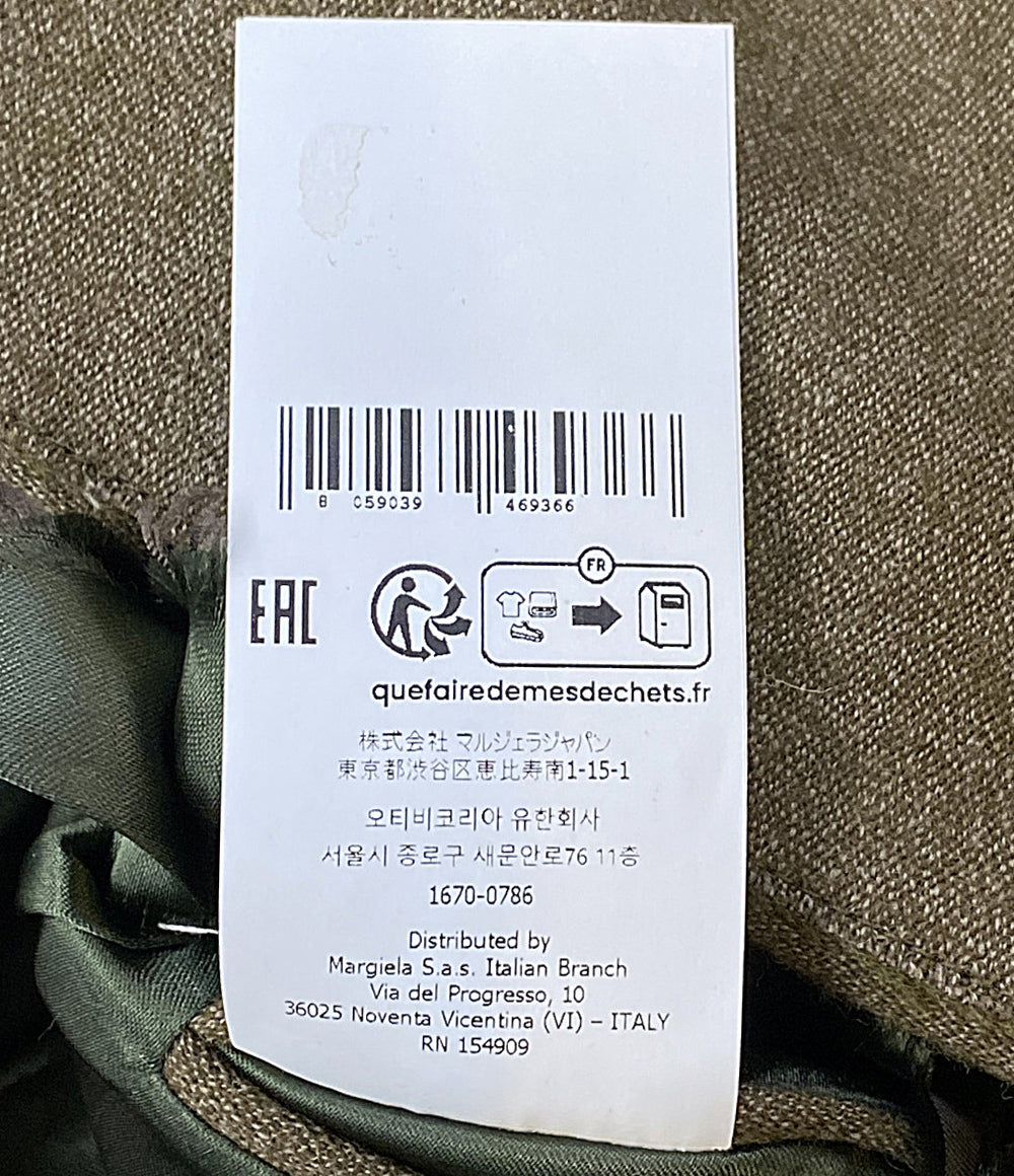 美品 Maison Margiela 1 10 ベスト フリンジ加工 ウールポケットベスト 25SS S50FB0109 メンズ SIZE 46 メゾンマルジェラ