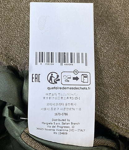 美品 Maison Margiela 1 10 ベスト フリンジ加工 ウールポケットベスト 25SS S50FB0109 メンズ SIZE 46 メゾンマルジェラ