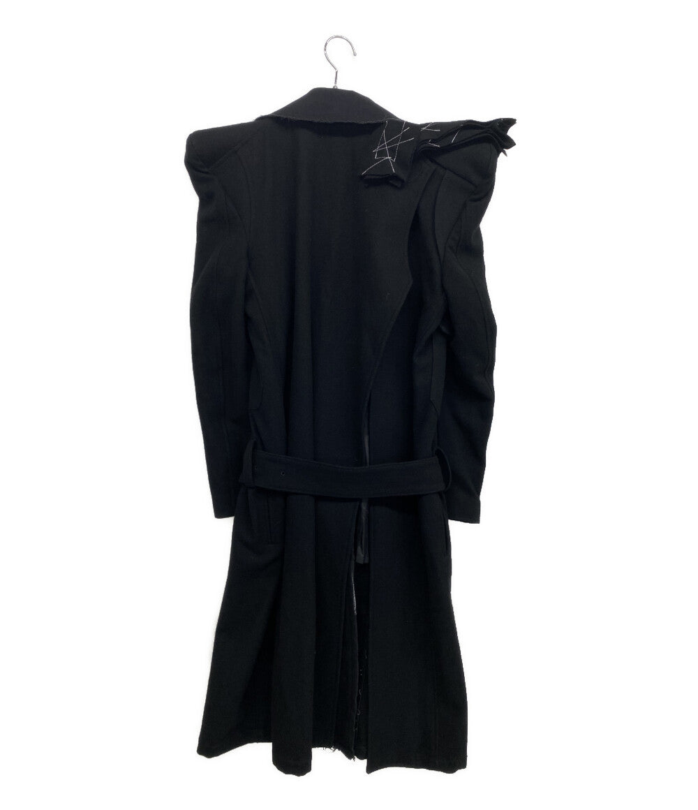 YOHJI YAMAMOTO FEMME コート FLANNEL P SHOULDER BELTED COAT 25AW FL-C03-117 レディース SIZE 1 ヨウジヤマモトファム