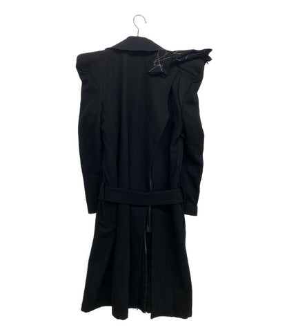 YOHJI YAMAMOTO FEMME コート FLANNEL P SHOULDER BELTED COAT 25AW FL-C03-117 レディース SIZE 1 ヨウジヤマモトファム