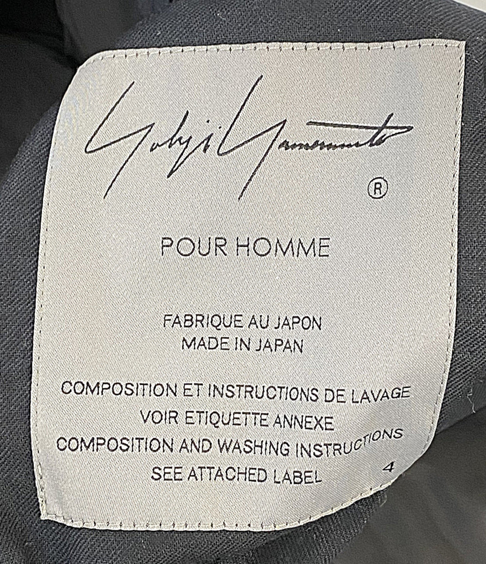 YOHJI YAMAMOTO POUR HOMME テーラードジャケット WOOL GABARDINE REVERSIBLE JACKET 25AW HL-J25-835 メンズ SIZE 4 ヨウジヤマモトプールオム