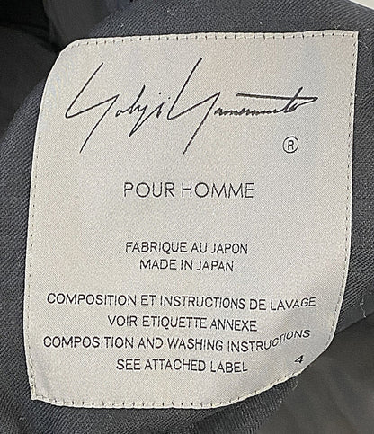 YOHJI YAMAMOTO POUR HOMME テーラードジャケット WOOL GABARDINE REVERSIBLE JACKET 25AW HL-J25-835 メンズ SIZE 4 ヨウジヤマモトプールオム