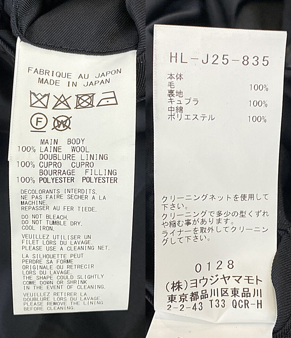 YOHJI YAMAMOTO POUR HOMME テーラードジャケット WOOL GABARDINE REVERSIBLE JACKET 25AW HL-J25-835 メンズ SIZE 4 ヨウジヤマモトプールオム