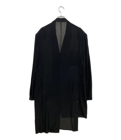YOHJI YAMAMOTO POUR HOMME ジャケット 12M SILK DECINE TAB LONG JACKET 25SS HP-J36-502 メンズ SIZE 4 ヨウジヤマモトプールオム