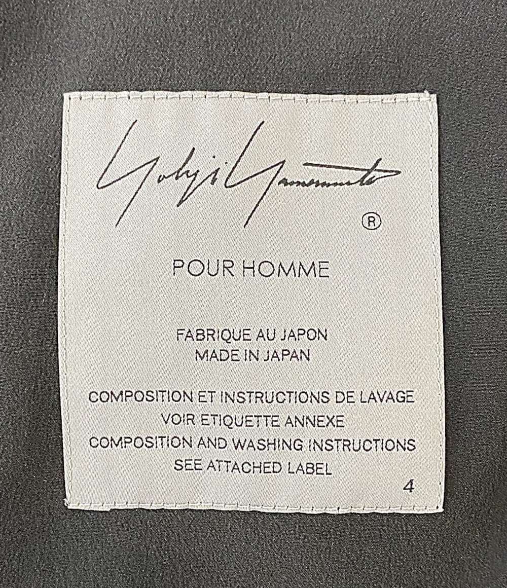 YOHJI YAMAMOTO POUR HOMME ジャケット 12M SILK DECINE TAB LONG JACKET 25SS HP-J36-502 メンズ SIZE 4 ヨウジヤマモトプールオム
