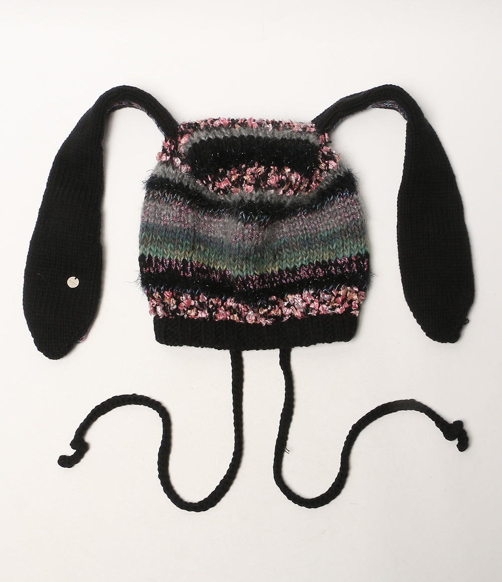 rurumu ルルムウ ニット帽 usa-mimi knit cap rrm23AW-GS02 レディース SIZE FREE
