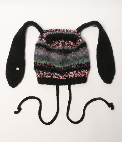 rurumu ルルムウ ニット帽 usa-mimi knit cap rrm23AW-GS02 レディース SIZE FREE