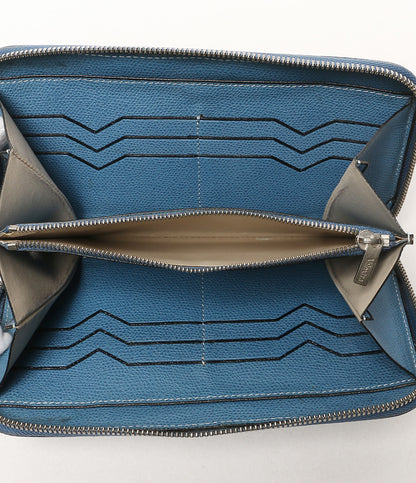 Valextra 長財布 ラウンドジップ メンズ ヴァレクストラ