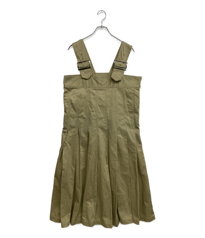 COMME des GARCONS COMME des GARCONS コットンプリーツ吊りワンピース 25SS RO-A006 レディース SIZE M コムデギャルソン コムデギャルソン