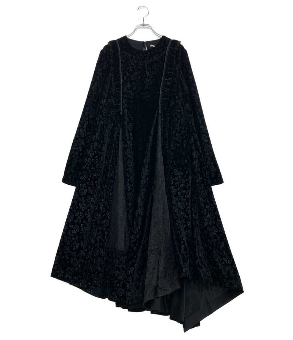 RENLI SU レンリー・スー ベロアフリルワンピース レディース SIZE M