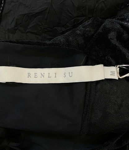 RENLI SU レンリー・スー ベロアフリルワンピース レディース SIZE M