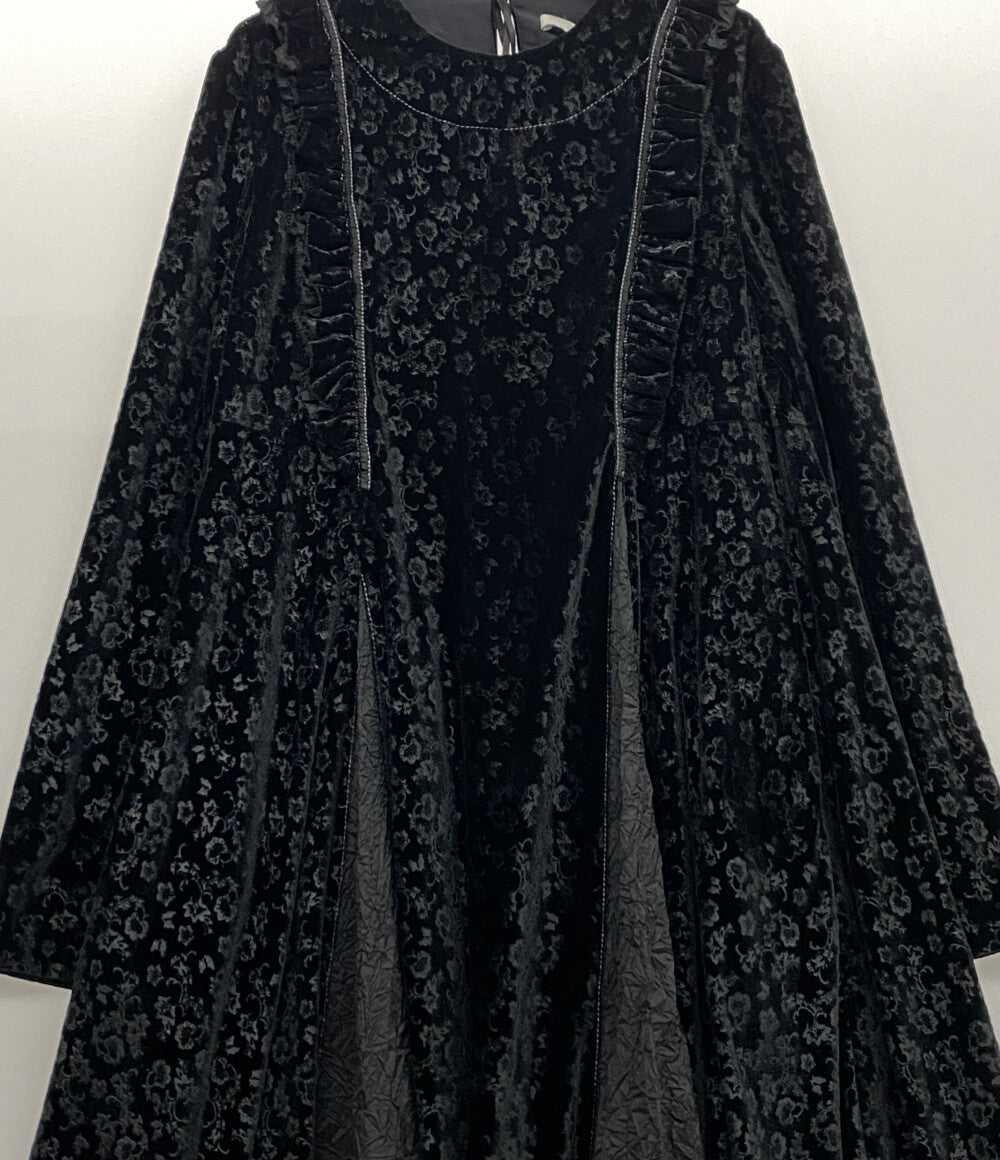 RENLI SU レンリー・スー ベロアフリルワンピース レディース SIZE M