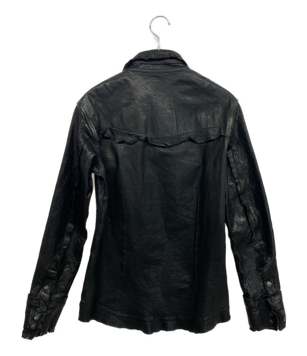ISAMUKATAYAMA BACKLASH ジャケット LEATHER WORKS” GARMENT-DYED SHIRTS 2145-02 メンズ SIZE L イサムカタヤマバックラッシュ
