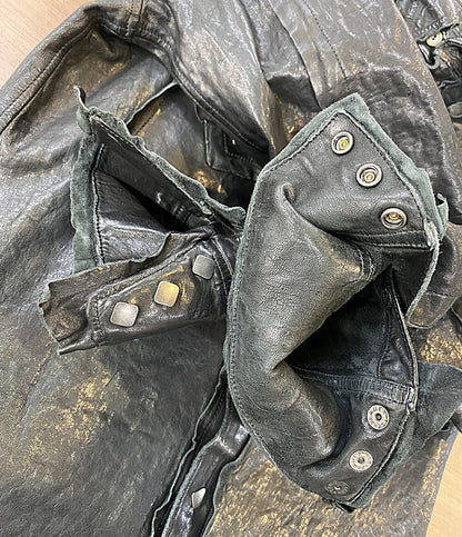 ISAMUKATAYAMA BACKLASH ジャケット LEATHER WORKS” GARMENT-DYED SHIRTS 2145-02 メンズ SIZE L イサムカタヤマバックラッシュ