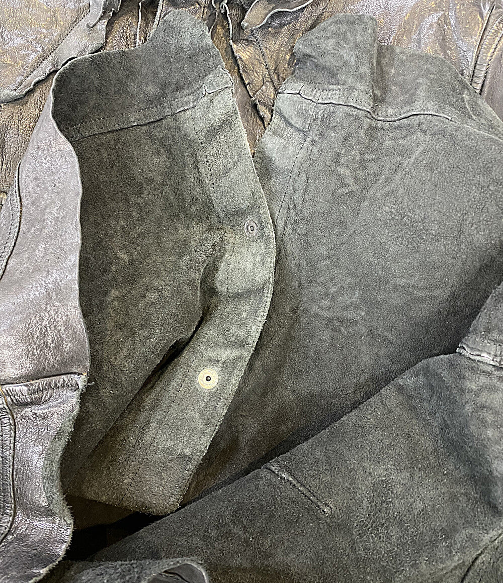 ISAMUKATAYAMA BACKLASH ジャケット LEATHER WORKS” GARMENT-DYED SHIRTS 2145-02 メンズ SIZE L イサムカタヤマバックラッシュ