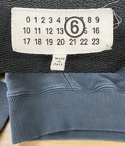 MM6 ロゴプリントプルオーバーパーカー オーバーサイズ 24AW SH2GU0012 メンズ SIZE S エムエムシックス
