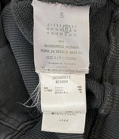 MM6 ロゴプリントプルオーバーパーカー オーバーサイズ 24AW SH2GU0012 メンズ SIZE S エムエムシックス