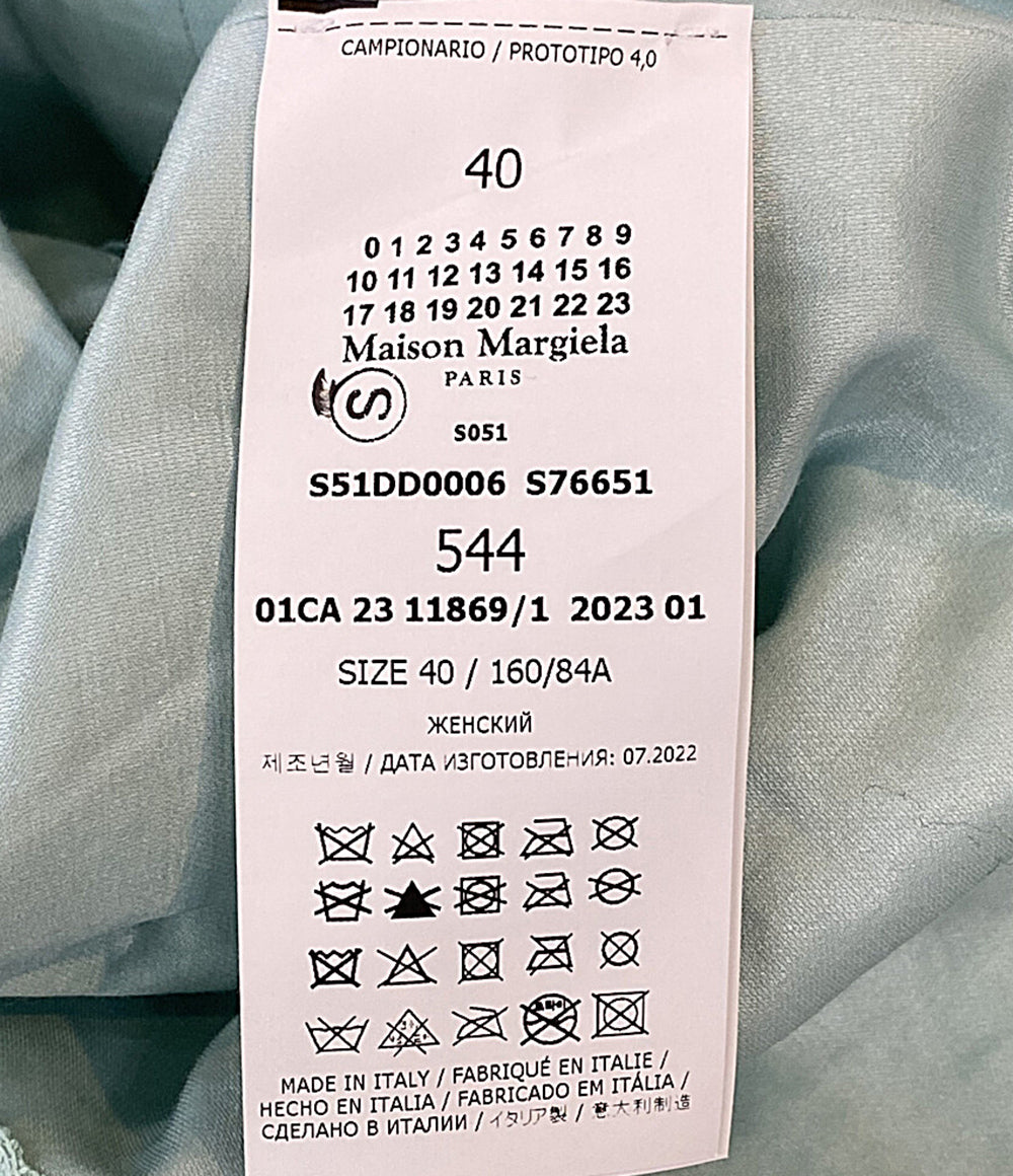 美品 Maison Margiela 1 10 ワンピース ノースリーブ再構築ワンピース 23SS S51DD0006 レディース SIZE 40 メゾンマルジェラ