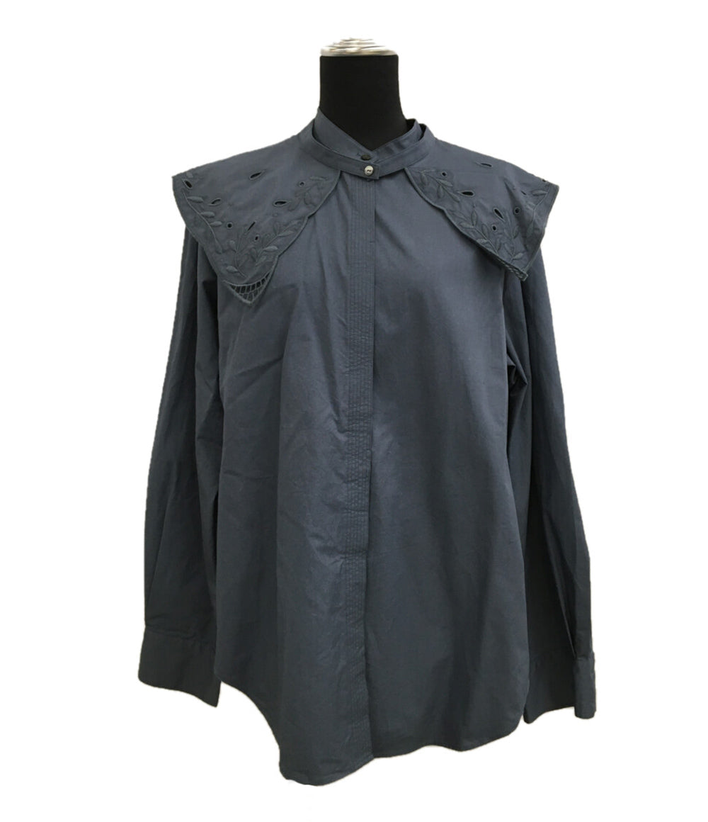6(ROKU) ロク カラーブラウス EMBROIDERY COLLAR BLOUSE 21SS レディース SIZE L
