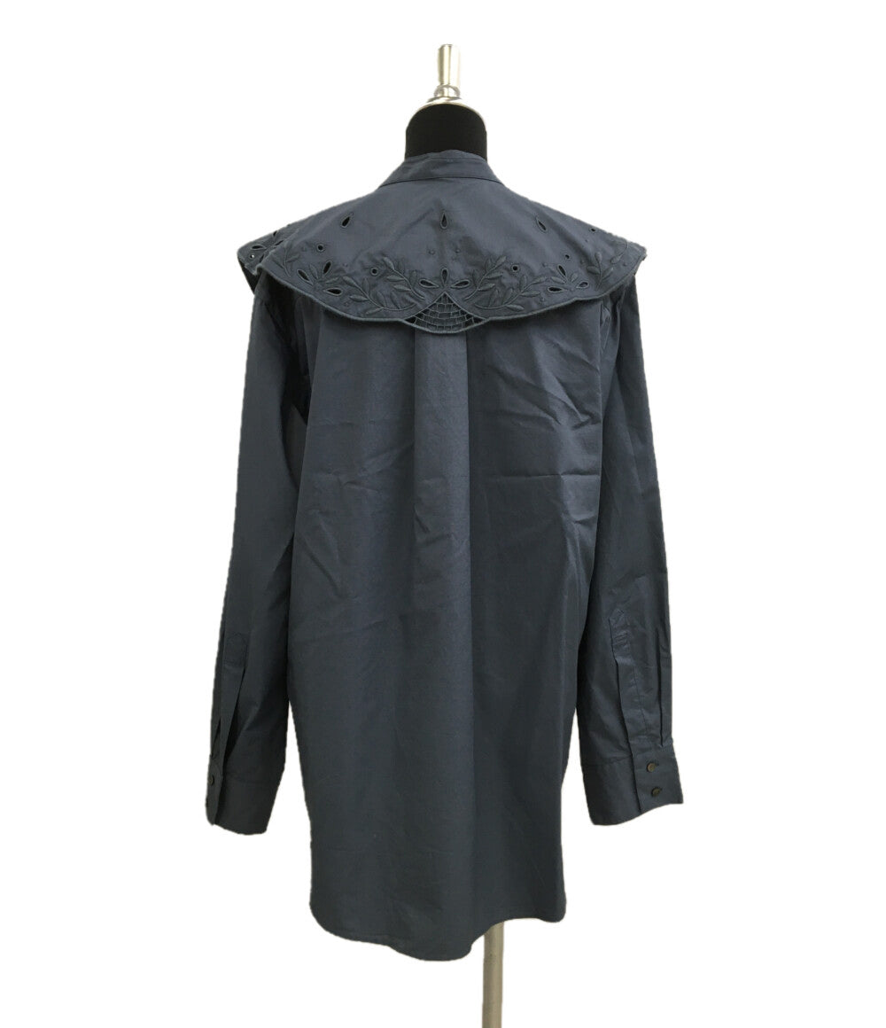 6(ROKU) ロク カラーブラウス EMBROIDERY COLLAR BLOUSE 21SS レディース SIZE L