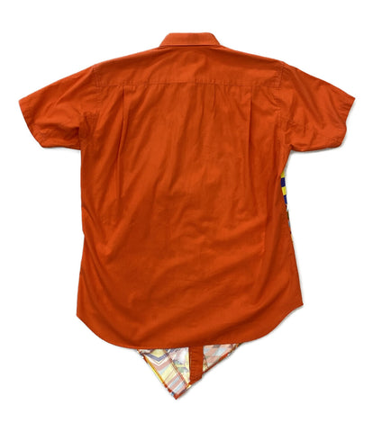 コムデギャルソンシャツ  半袖シャツ サイケパッチワークアシンメトリー 15ss     メンズ SIZE S  COMME des GARCONS SHIRT