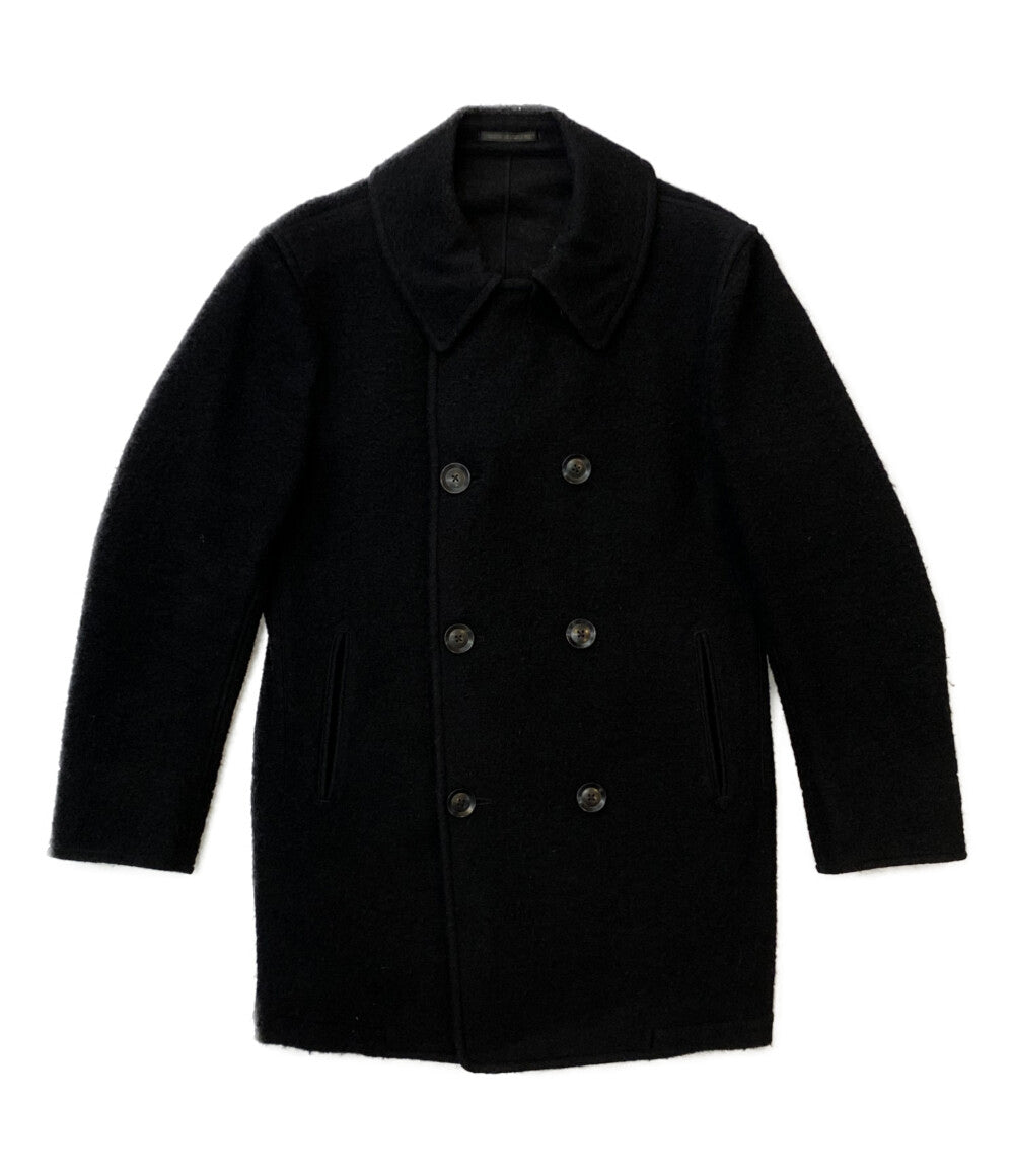 ヨウジヤマモトプールオム  ピーコート SHRINK 10BUTTON PEA COAT      HX-C08-125 メンズ SIZE 3  YOHJI YAMAMOTO POUR HOMME