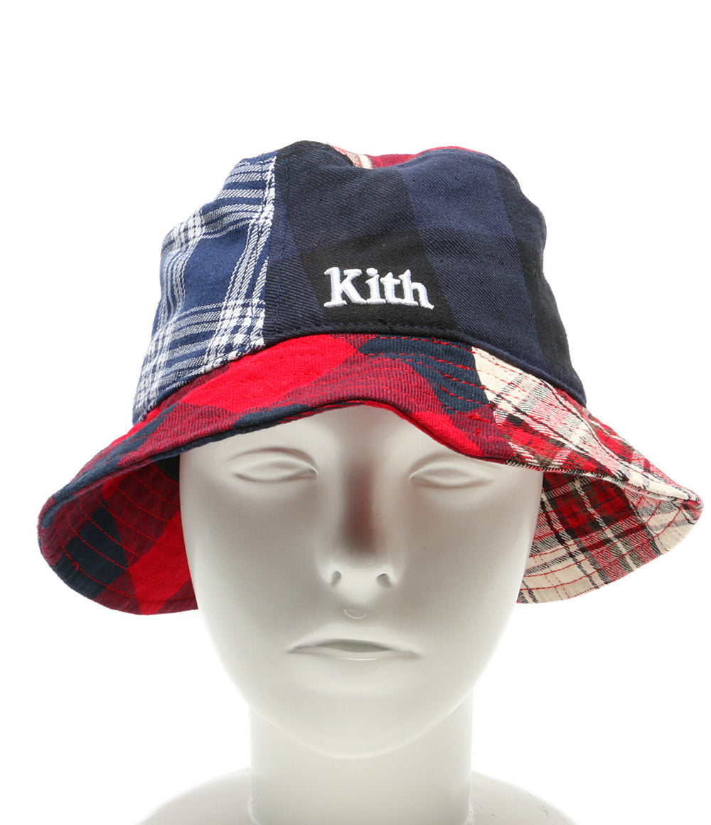 KITH キス ハット パッチワ-クチェック バケットハット レディース SIZE -